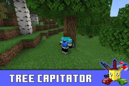 Мод Tree Capitator для Minecraft PE