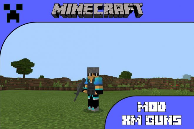 Скачать мод XM Guns для Майнкрафт ПЕ