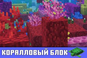 Коралловый блок в Майнкрафт ПЕ 1.5.2