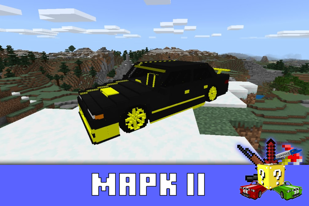 Марк 2 в моде на Тойоту для Minecraft PE Марк 2 в моде на Тойоту для Майнкрафт ПЕ