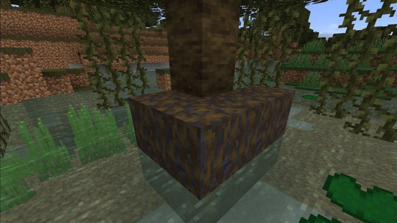 Мангровое дерево в Майнкрафт ПЕ 1.19