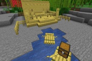 Бамбуковый плот из Майнкрафт ПЕ 1.20