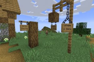 Таблички из Майнкрафт ПЕ 1.20